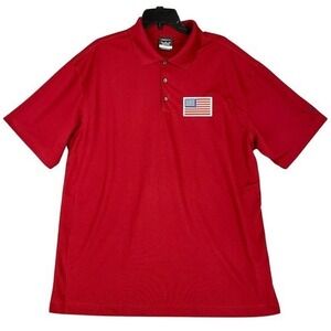 Nike Golf Polo Shirt Men XL Dri Fit Performance NWT Patriotic Business‎ Casual